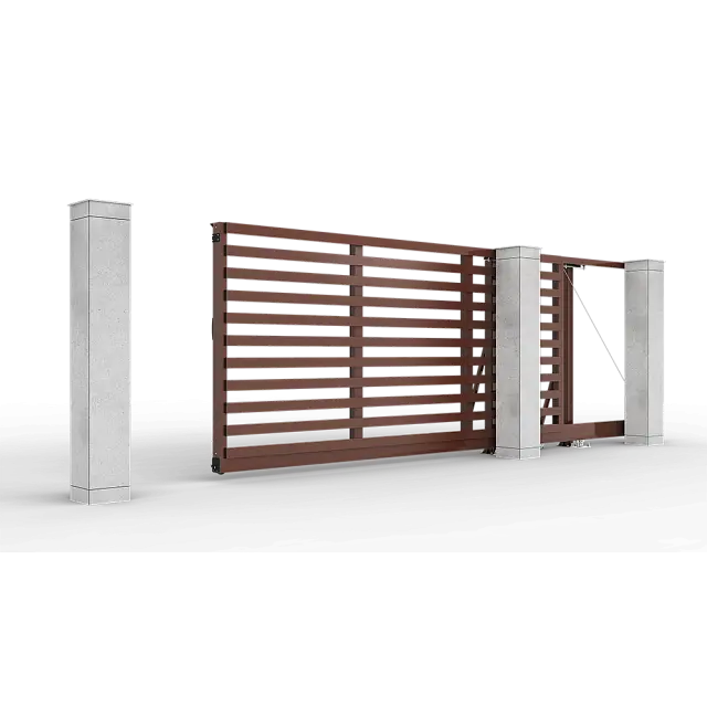 Автоматические откатные ворота Prestige 4 на 2 метра с приводом RTO-500 цвета RAL 8017