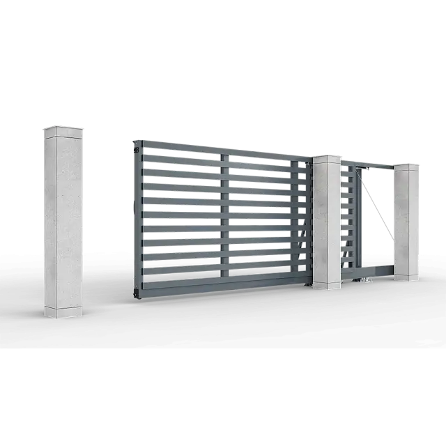 Автоматические откатные ворота Prestige 4 на 2 метра с приводом RTO-500 цвета RAL 7016